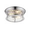Z-Lite Sonna 2 Light Flush Mount, Chrome And Clear Seedy 727F13-CH - alternate 3